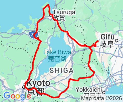 '26 3/20 関ケ原→京都→敦賀→池田